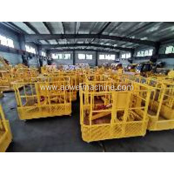 Crane lift gondola 1.2 m 1.5 m hanging cradle suspended arm lift self propelled material boom lifting platform